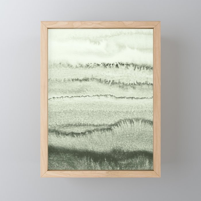 WITHIN THE TIDES - SAGE GREEN by MS  Mini Art Print Gallery Image 1