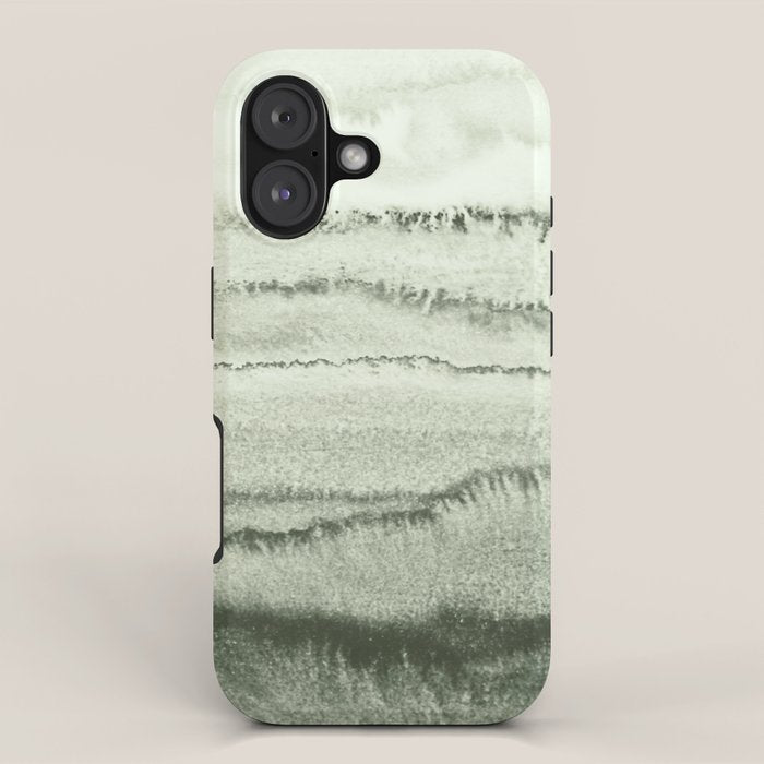 WITHIN THE TIDES - SAGE GREEN by MS  iPhone Case Gallery Image 1