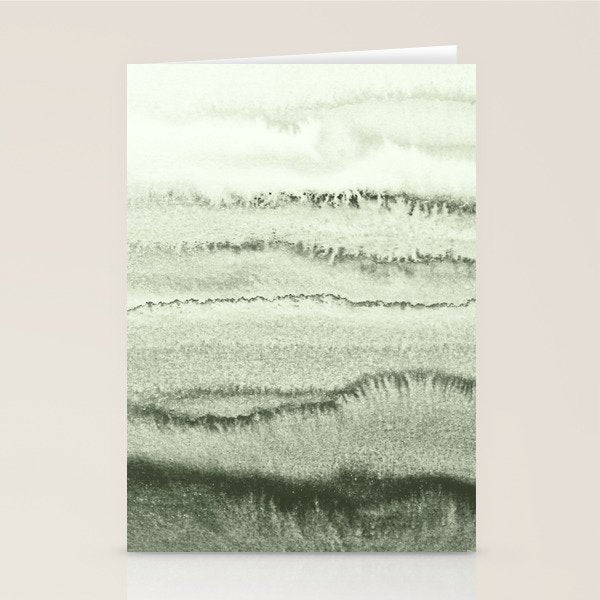 WITHIN THE TIDES - SAGE GREEN by MS  Stationery Card Gallery Image 1