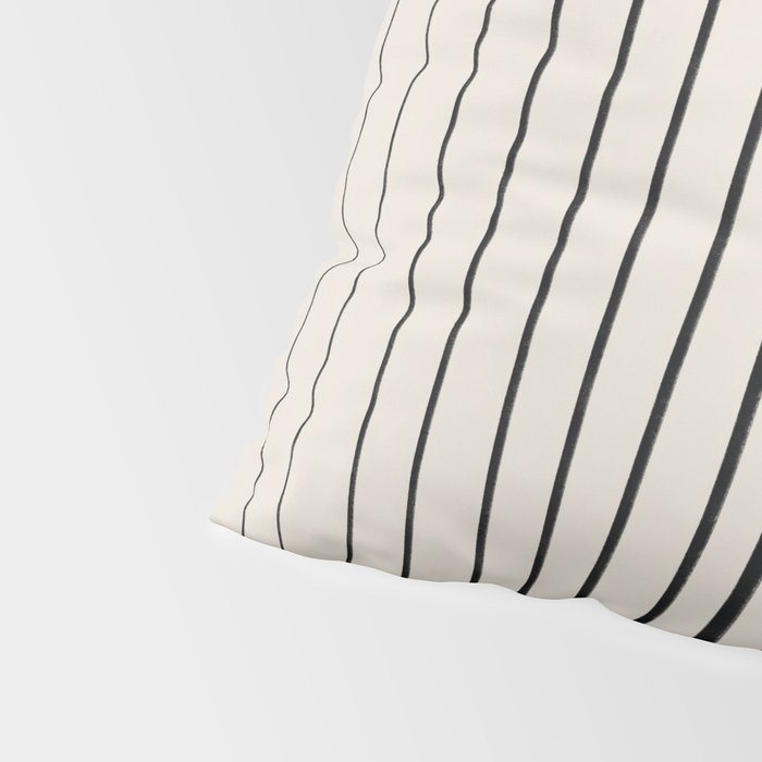 Black Vertical Lines Pillow Sham Gallery Image 4