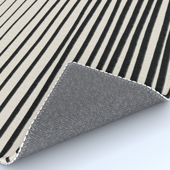 Black Vertical Lines Rug Gallery Image 4