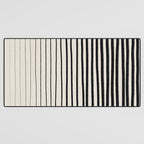Black Vertical Lines Desk Mat Gallery Image 3
