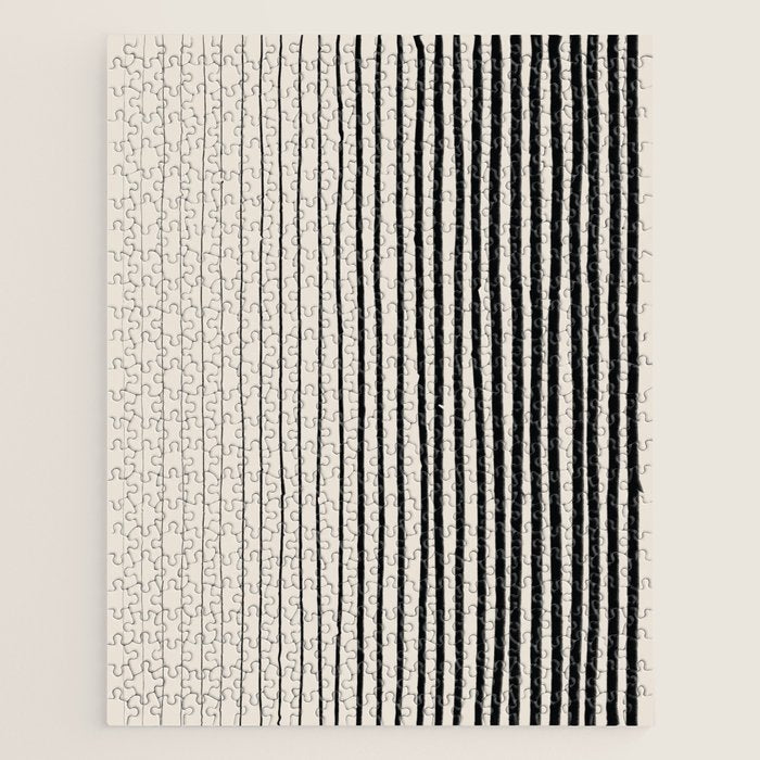 Black Vertical Lines Jigsaw Puzzle Gallery Image 1