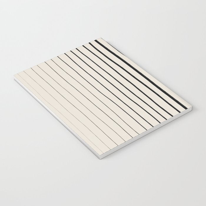 Black Vertical Lines Notebook Gallery Image 3