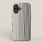 Black Vertical Lines iPhone Case Gallery Image 1