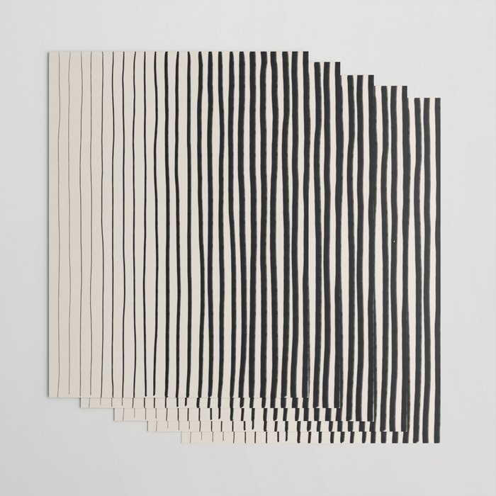 Black Vertical Lines Wrapping Paper Gallery Image 3