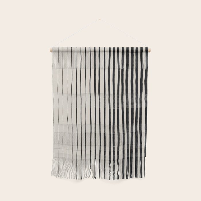 Black Vertical Lines Wall Hanging Gallery Image 1