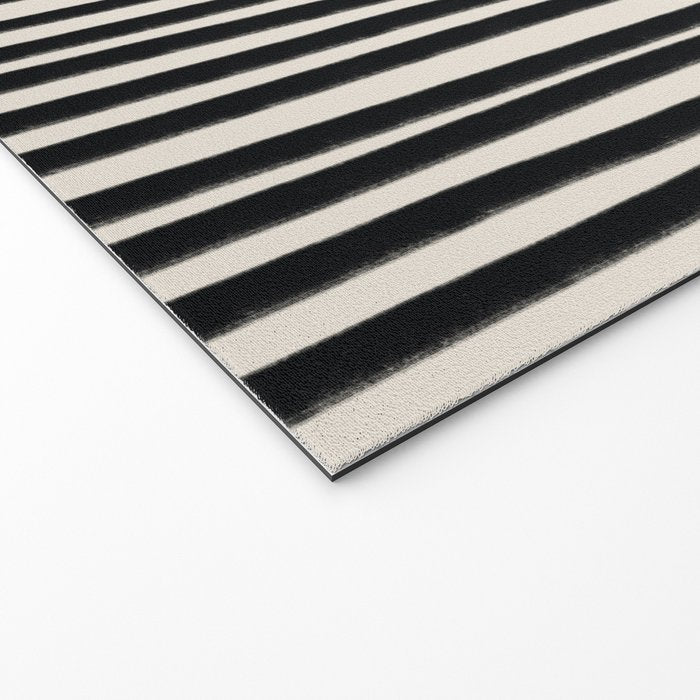 Black Vertical Lines Welcome Mat Gallery Image 2