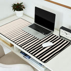 Black Vertical Lines Desk Mat Gallery Image 2