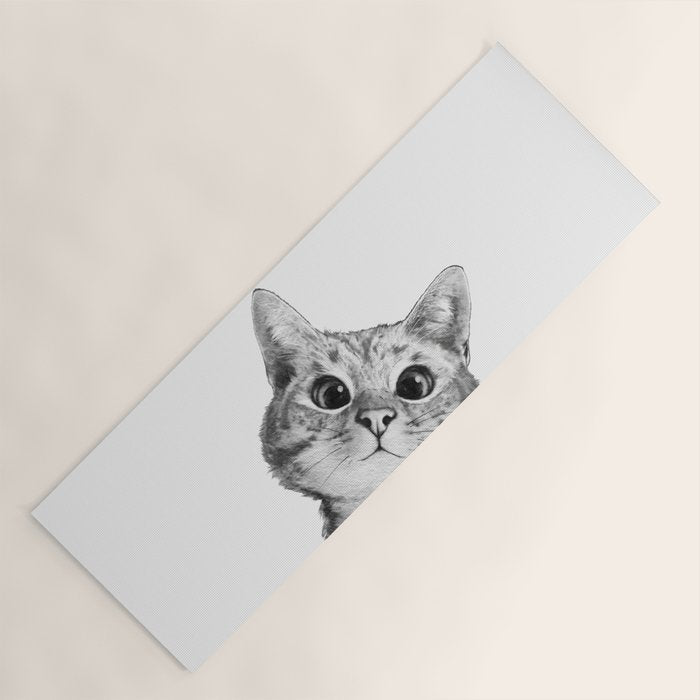 sneaky cat Yoga Mat Gallery Image 1