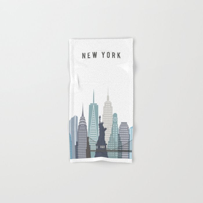 New York City NYC skyline buildings Bath Towel Gallery Image 1
