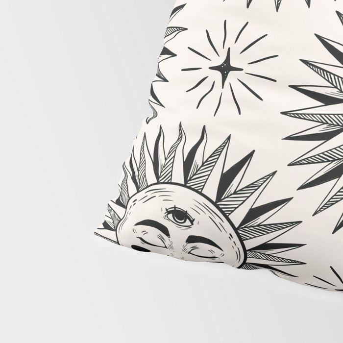 Vintage Sun Pillow Sham Gallery Image 4