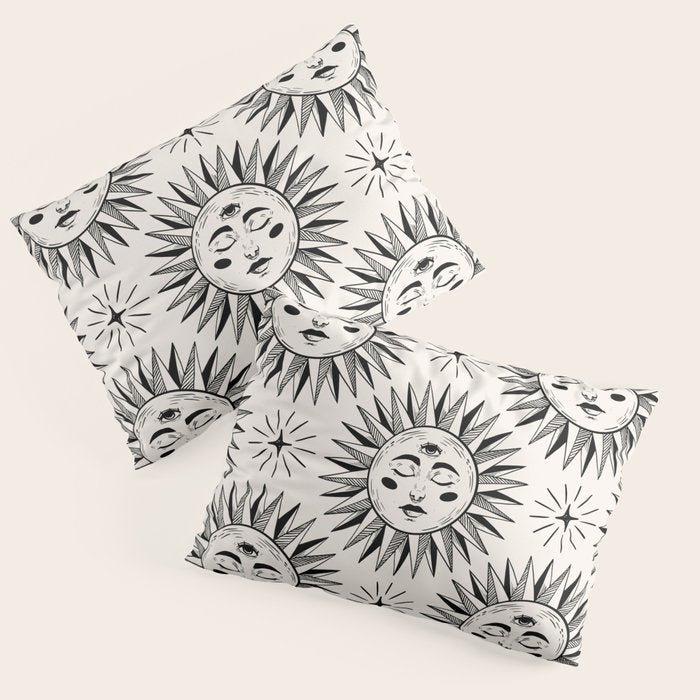 Vintage Sun Pillow Sham Gallery Image 1