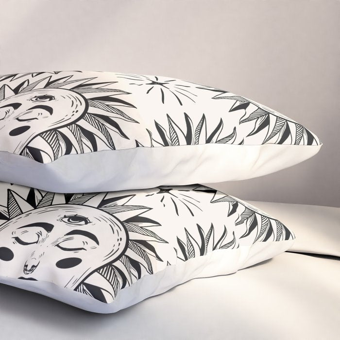 Vintage Sun Pillow Sham Gallery Image 3