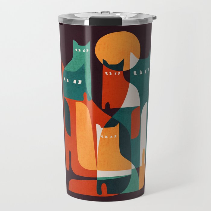 Cat Family Travel Mug Gallery Image 1