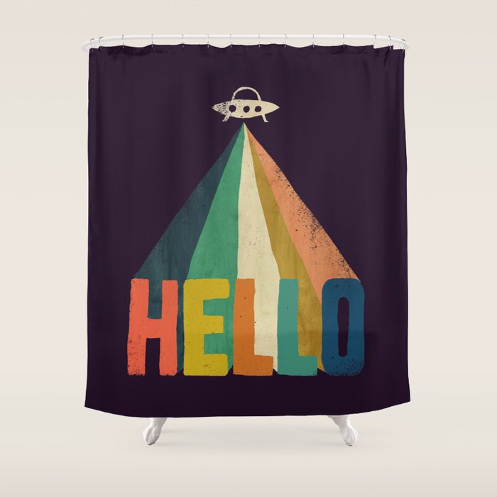 Hello I come in peace Shower Curtain Gallery Image 1