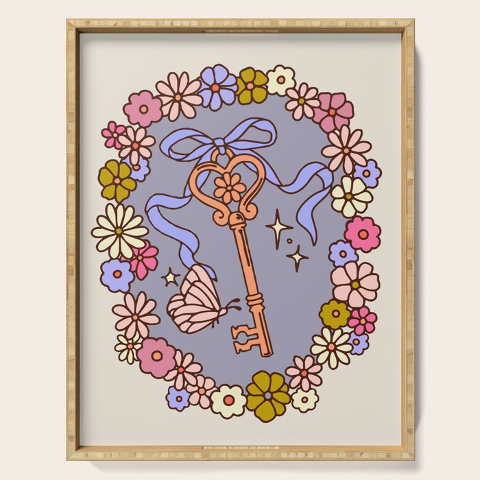 Whimsy Key Serving Tray Gallery Image 1