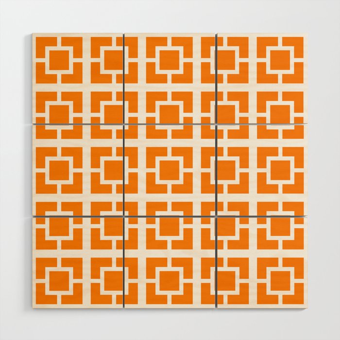 Mid Century Pattern 01C Wood Wall Art Gallery Image 1