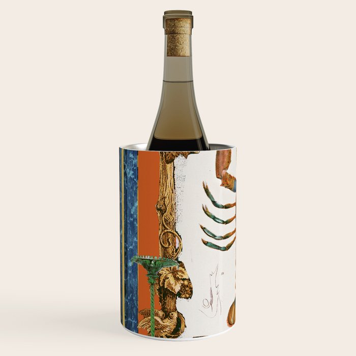 The Lobster - Surreal Collage with Ornate Baroque Style and Vintage Illustration Wine Chiller Gallery Image 2