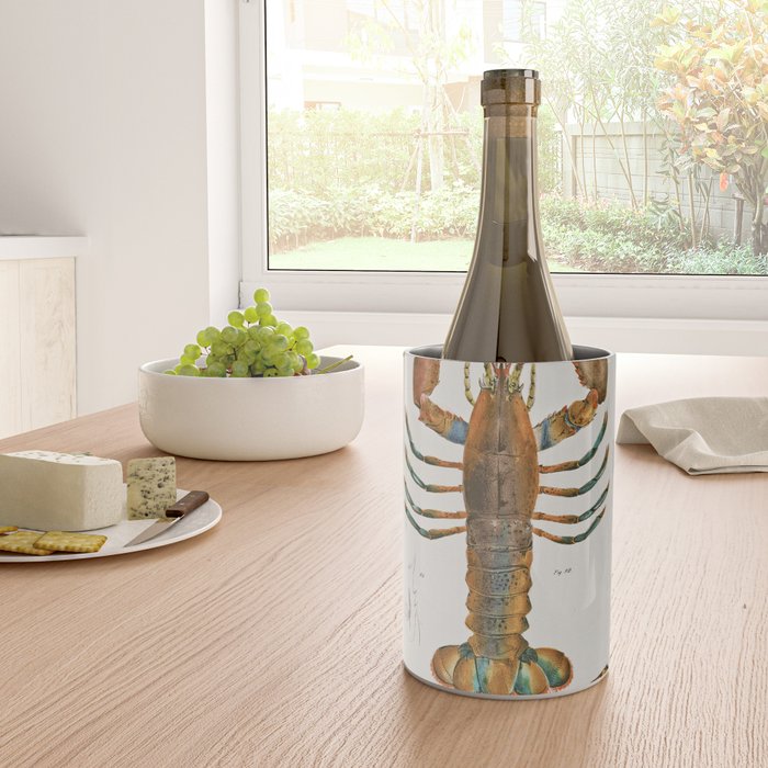 The Lobster - Surreal Collage with Ornate Baroque Style and Vintage Illustration Wine Chiller Gallery Image 4