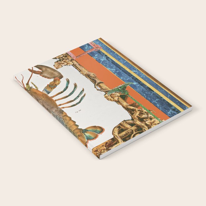 The Lobster - Surreal Collage with Ornate Baroque Style and Vintage Illustration Notebook Gallery Image 1