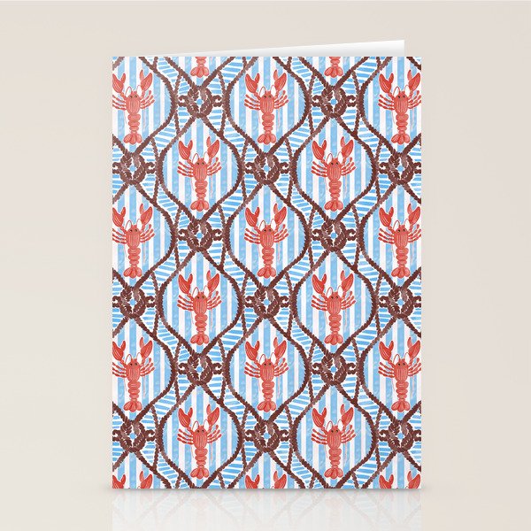 Coastal Lobster Elegance Stationery Card Gallery Image 2