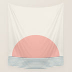 Sunrise Sunset V - Pink Blue Wall Tapestry Gallery Image 4