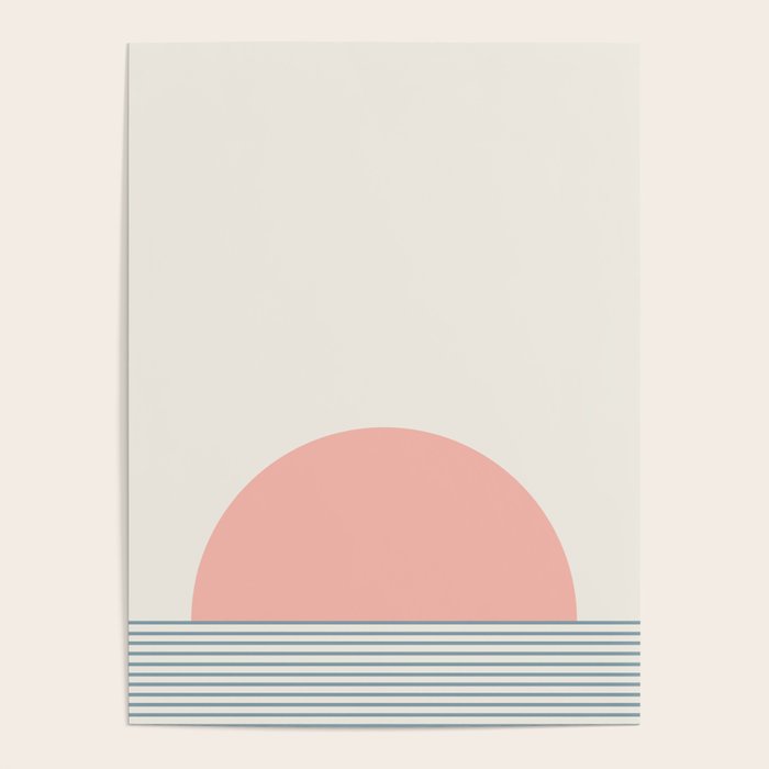 Sunrise Sunset V - Pink Blue Poster Gallery Image 1