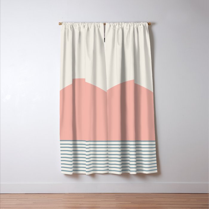 Sunrise Sunset V - Pink Blue Window Curtain Gallery Image 3