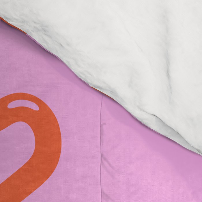 Red love heart shape pattern Comforter Gallery Image 4
