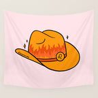 Leo Cowboy Hat Wall Tapestry Gallery Image 4
