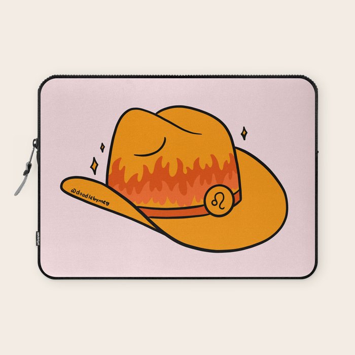 Leo Cowboy Hat Laptop Sleeve Gallery Image 1