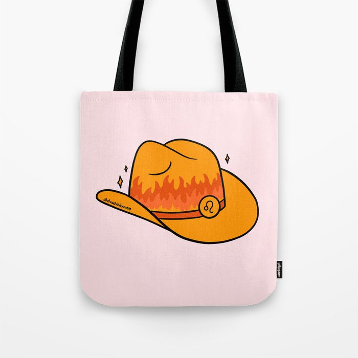 Leo Cowboy Hat Tote Bag Gallery Image 1