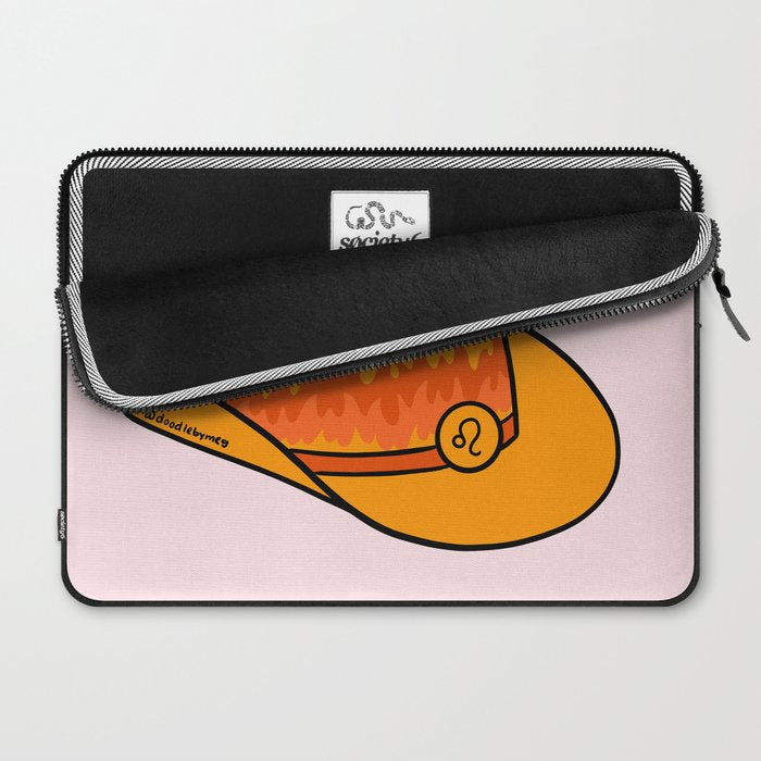 Leo Cowboy Hat Laptop Sleeve Gallery Image 2
