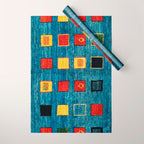 Qashqai Fars South West Persian Rug Print Wrapping Paper Gallery Image 1