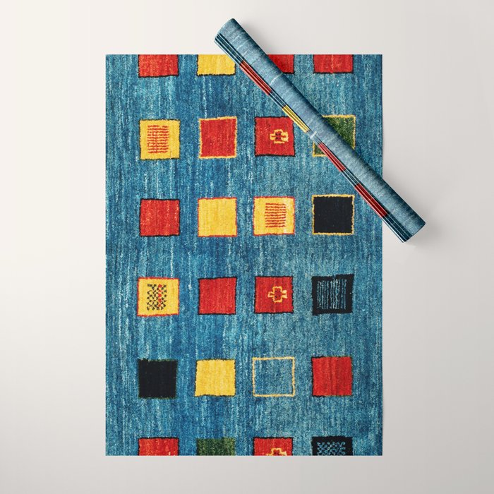 Qashqai Fars South West Persian Rug Print Wrapping Paper Gallery Image 1