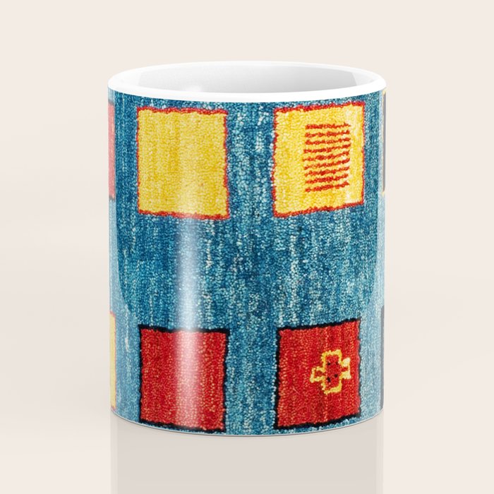 Qashqai Fars South West Persian Rug Print Coffee Mug Gallery Image 4