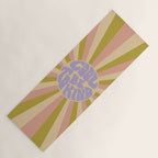 Cool to be Kind - Lilac, Green, Off-white Yoga Mat Gallery Image 1