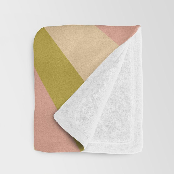 Cool to be Kind - Lilac, Green, Off-white Throw Blanket Gallery Image 3