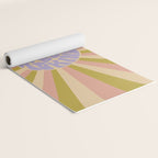 Cool to be Kind - Lilac, Green, Off-white Yoga Mat Gallery Image 2