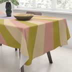 Cool to be Kind - Lilac, Green, Off-white Tablecloth Gallery Image 3
