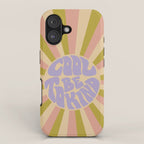 Cool to be Kind - Lilac, Green, Off-white iPhone Case Gallery Image 1