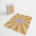 Cool to be Kind - Lilac, Green, Off-white Jigsaw Puzzle Gallery Image 2