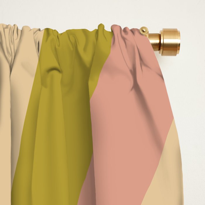 Cool to be Kind - Lilac, Green, Off-white Window Curtain Gallery Image 2
