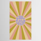 Cool to be Kind - Lilac, Green, Off-white Tablecloth Gallery Image 2