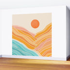 Adventure On The Horizon Abstract Landscape Wall Mural Gallery Image 2