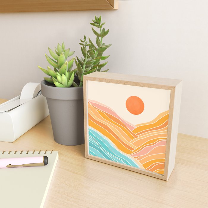 Adventure On The Horizon Abstract Landscape Mini Art Print Gallery Image 2