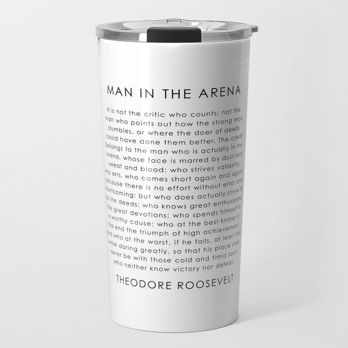 The man in the arena Travel Mug Gallery Image 1