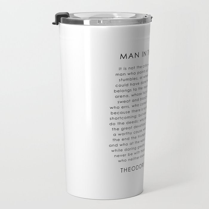 The man in the arena Travel Mug Gallery Image 3