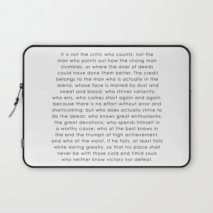 The man in the arena Laptop Sleeve Gallery Image 1